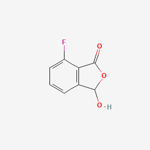 molecular formula C8H5FO3 B3043896 3-Hydroxy-7-fluoro-1(3H)-isobenzofuranone CAS No. 94930-46-8