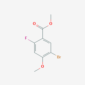 molecular formula C9H8BrFO3 B3043897 5-Bromo-2-fluoro-4-methoxybenzoic acid methyl ester CAS No. 949465-86-5