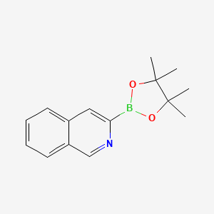 molecular formula C15H18BNO2 B3043903 3-(4,4,5,5-四甲基-1,3,2-二恶杂硼烷-2-基)异喹啉 CAS No. 951322-05-7