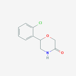 molecular formula C10H10ClNO2 B3043905 6-(2-氯苯基)吗啉-3-酮 CAS No. 951626-19-0