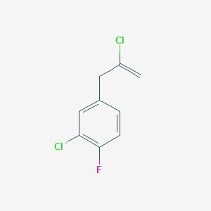 molecular formula C9H7Cl2F B3043909 2-氯-3-(3-氯-4-氟苯基)-1-丙烯 CAS No. 951888-14-5