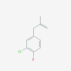 molecular formula C10H10ClF B3043910 3-(3-Chloro-4-fluorophenyl)-2-methyl-1-propene CAS No. 951888-17-8