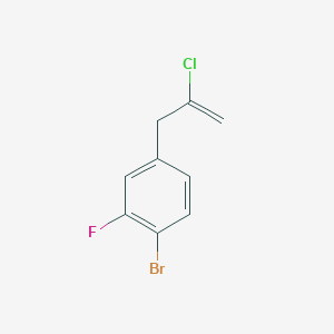 molecular formula C9H7BrClF B3043912 3-(4-Bromo-3-fluorophenyl)-2-chloro-1-propene CAS No. 951888-41-8