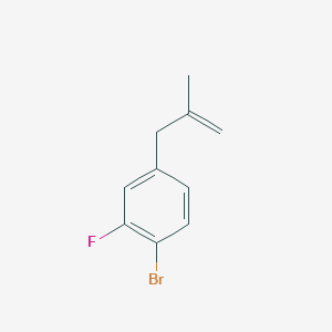 molecular formula C10H10BrF B3043914 3-(4-溴-3-氟苯基)-2-甲基-1-丙烯 CAS No. 951888-47-4