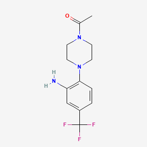 molecular formula C13H16F3N3O B3043929 2-(4-Acetylpiperazin-1-YL)-5-(trifluoromethyl)aniline CAS No. 954566-15-5