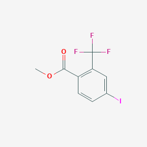 molecular formula C9H6F3IO2 B3043930 Methyl 4-iodo-2-(trifluoromethyl)benzoate CAS No. 954815-14-6