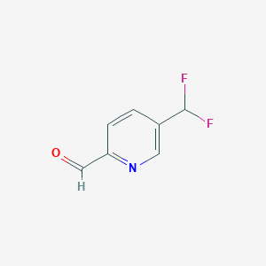 molecular formula C7H5F2NO B3043931 5-(Difluoromethyl)pyridine-2-carbaldehyde CAS No. 955112-64-8