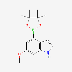 6-methoxy-4-(4,4,5,5-tetramethyl-1,3,2-dioxaborolan-2-yl)-1H-indole