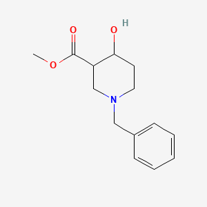 molecular formula C14H19NO3 B3043937 1-苄基-4-羟基哌啶-3-甲酸甲酯 CAS No. 955998-64-8