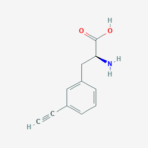 molecular formula C11H11NO2 B3043938 (2S)-2-amino-3-(3-ethynylphenyl)propanoic acid CAS No. 956094-42-1