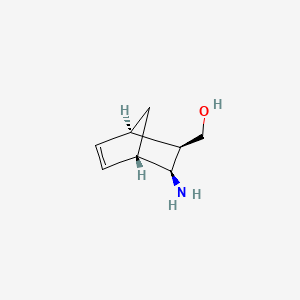 molecular formula C8H13NO B3043941 [(1R,2R,3S,4S)-3-Amino-2-bicyclo[2.2.1]hept-5-enyl]methanol CAS No. 95630-78-7