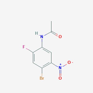 molecular formula C8H6BrFN2O3 B3043942 4'-Bromo-2'-fluoro-5'-nitroacetanilide CAS No. 95635-46-4