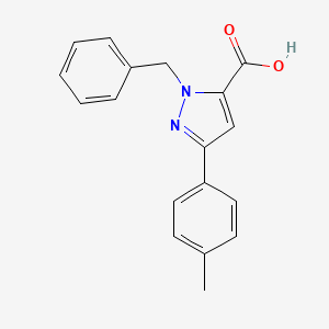 1-Benzyl-3-p-tolyl-1H-pyrazole-5-carboxylic acid