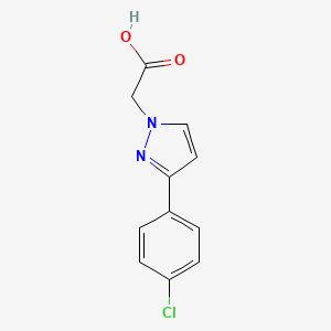3-(4-Chlorophenyl)-1H-pyrazole-1-acetic acid