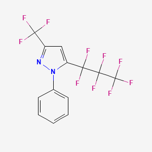 5-(1,1,2,2,3,3,3-Heptafluoropropyl)-1-phenyl-3-(trifluoromethyl)pyrazole