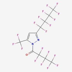 molecular formula C12HF19N2O B3043965 2,2,3,3,4,4,4-Heptafluoro-1-[3-(1,1,2,2,3,3,4,4,4-nonafluorobutyl)-5-(trifluoromethyl)pyrazol-1-yl]butan-1-one CAS No. 959581-06-7