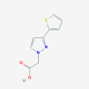 molecular formula C9H8N2O2S B3043967 2-(3-thiophen-2-ylpyrazol-1-yl)acetic Acid CAS No. 959582-96-8