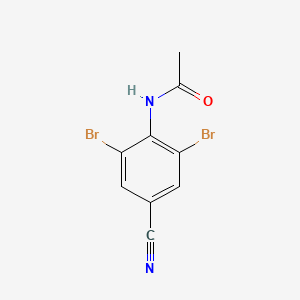 molecular formula C9H6Br2N2O B3043970 N-(2,6-dibromo-4-cyanophenyl)acetamide CAS No. 959583-32-5