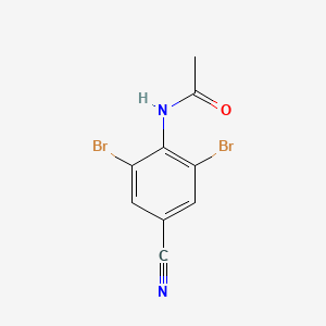 N-(2,6-dibromo-4-cyanophenyl)acetamide