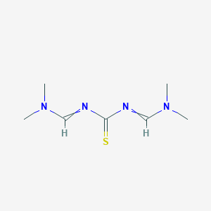 molecular formula C7H14N4S B3043983 1,3-Bis(dimethylaminomethylidene)thiourea CAS No. 96818-59-6