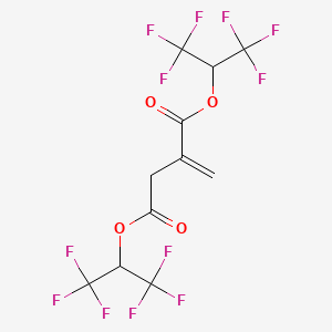 molecular formula C11H6F12O4 B3043996 双(六氟异丙基)衣康酸酯 CAS No. 98452-82-5