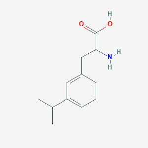 molecular formula C12H17NO2 B3044002 2-Amino-3-(3-isopropylphenyl)propanoic acid CAS No. 98708-78-2