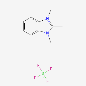 molecular formula C10H13BF4N2 B3044003 1,2,3-trimethyl-3H-benzo[d]imidazol-1-ium tetrafluoroborate CAS No. 98816-50-3
