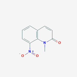 molecular formula C10H8N2O3 B3044010 1-Methyl-8-nitroquinolin-2(1H)-one CAS No. 99361-44-1