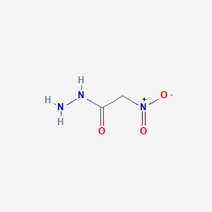 molecular formula C2H5N3O3 B3044017 2-Nitroacetohydrazide CAS No. 99709-16-7