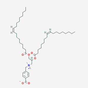 molecular formula C49H83NO6 B3044023 DOBAQ，N-(4-羧基苄基)-N,N-二甲基-2,3-双(油酰氧基)丙-1-铵，粉末 CAS No. 1360461-69-3