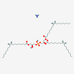 molecular formula C60H114NO11P B3044060 氮烷；[(2S)-3-[[(2R)-2,3-双[[(Z)-十八-9-烯酰]氧基]丙氧基]-羟基磷酸酯]氧基-2-羟基丙基] (Z)-十八-9-烯酸酯 CAS No. 474943-36-7