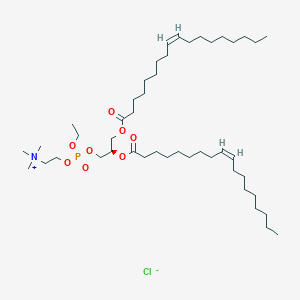 molecular formula C46H89ClNO8P B3044061 2-[[(2R)-2,3-Bis[[(Z)-octadec-9-enoyl]oxy]propoxy]-ethoxyphosphoryl]oxyethyl-trimethylazanium;chloride CAS No. 474945-24-9