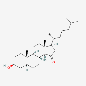 molecular formula C27H46O2 B3044065 3beta-Hydroxy-5alpha-cholestan-15-one CAS No. 55823-04-6