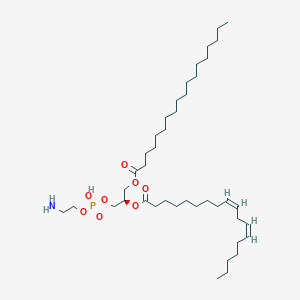 molecular formula C41H78NO8P B3044080 1-硬脂酰-2-亚油酰-sn-甘油-3-磷酸乙醇胺 CAS No. 7266-53-7