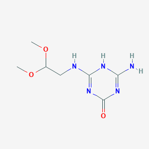 molecular formula C7H13N5O3 B030441 N-(2,2-二甲氧基乙基)氨密林 CAS No. 67410-53-1