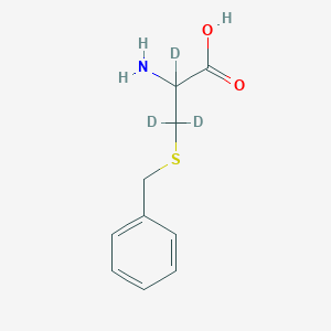 molecular formula C10H13NO2S B3044176 S-Benzyl-DL-cysteine-2,3,3-D3 CAS No. 51494-04-3