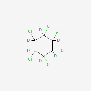 molecular formula C6H6Cl6 B3044188 1,2,3,4,5,6-hexachloro-1,2,3,4,5,6-hexadeuteriocyclohexane CAS No. 60556-82-3