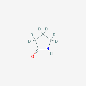 molecular formula C4H7NO B3044198 2-吡咯烷酮-3,3,4,4,5,5-D6 CAS No. 70607-84-0