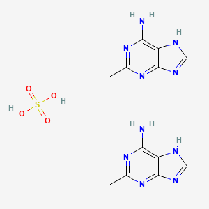 molecular formula C12H16N10O4S B3044207 2-Methyladenine hemisulfate (unlabelled) CAS No. 74873-18-0