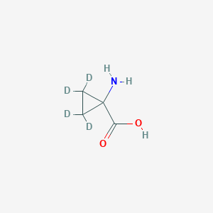 molecular formula C4H7NO2 B3044219 1-氨基环丙烷-2,2,3,3-d4-羧酸 CAS No. 84392-07-4