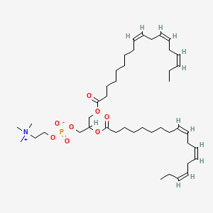 molecular formula C44H76NO8P B3044296 2,3-bis[[(9Z,12Z,15Z)-octadeca-9,12,15-trienoyl]oxy]propyl 2-(trimethylazaniumyl)ethyl phosphate CAS No. 40811-59-4
