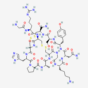 molecular formula C58H88N22O17S4 B3044327 alpha-Conotoxin M I CAS No. 88217-10-1