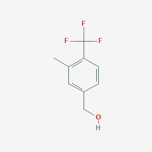 molecular formula C9H9F3O B3044328 (3-Methyl-4-(trifluoromethyl)phenyl)methanol CAS No. 957205-74-2