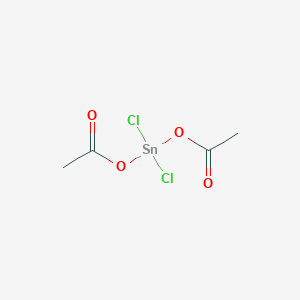 molecular formula C4H6Cl2O4Sn B3044331 Bis(acetyloxy)(dichloro)stannane CAS No. 1000-23-3