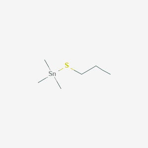Trimethyl(propylsulfanyl)stannane