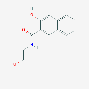 molecular formula C14H15NO3 B3044338 3-Hydroxy-N-(2-methoxyethyl)naphthalene-2-carboxamide CAS No. 10000-51-8