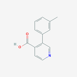 molecular formula C13H11NO2 B3044342 3-(m-Tolyl)isonicotinic acid CAS No. 100004-79-3