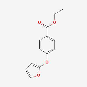 Benzoic acid, 4-(2-furanyloxy)-, ethyl ester
