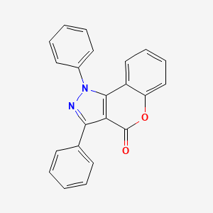 [1]Benzopyrano[4,3-c]pyrazol-4(1H)-one, 1,3-diphenyl-
