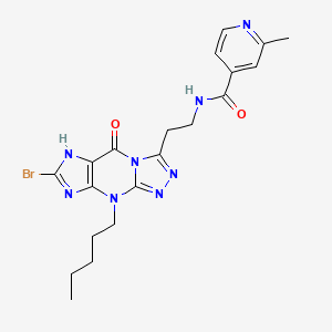 N-[2-(7-Bromo-5-oxo-9-pentyl-6,9-dihydro-5H-[1,2,4]triazolo[4,3-a]purin-3-yl)-ethyl]-2-methyl-isonicotinamide